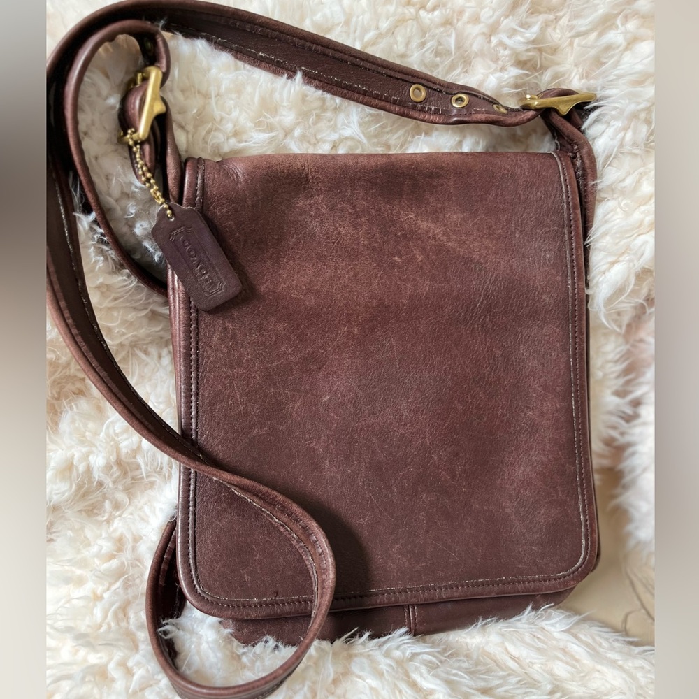 COACH Vintage Leather Legacy Studio Flap Crossbody Made in United States - Picture 9 of 9